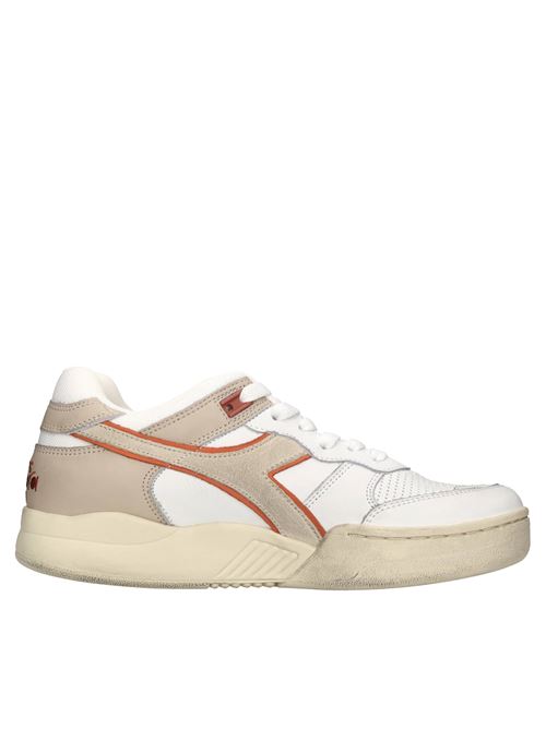 Sneakers in pelle DIADORA HERITAGE | B.560 USEDBIANCO-BEIGE-ARANCIO